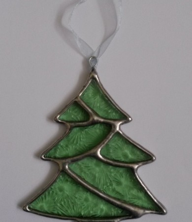 Christmas Tree Stained Glass Christmas Decoration