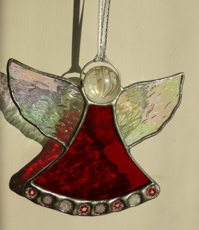 Angel Christmas Decoration Red