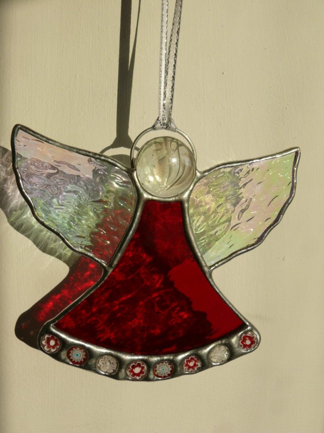 Angel Christmas Decoration Red