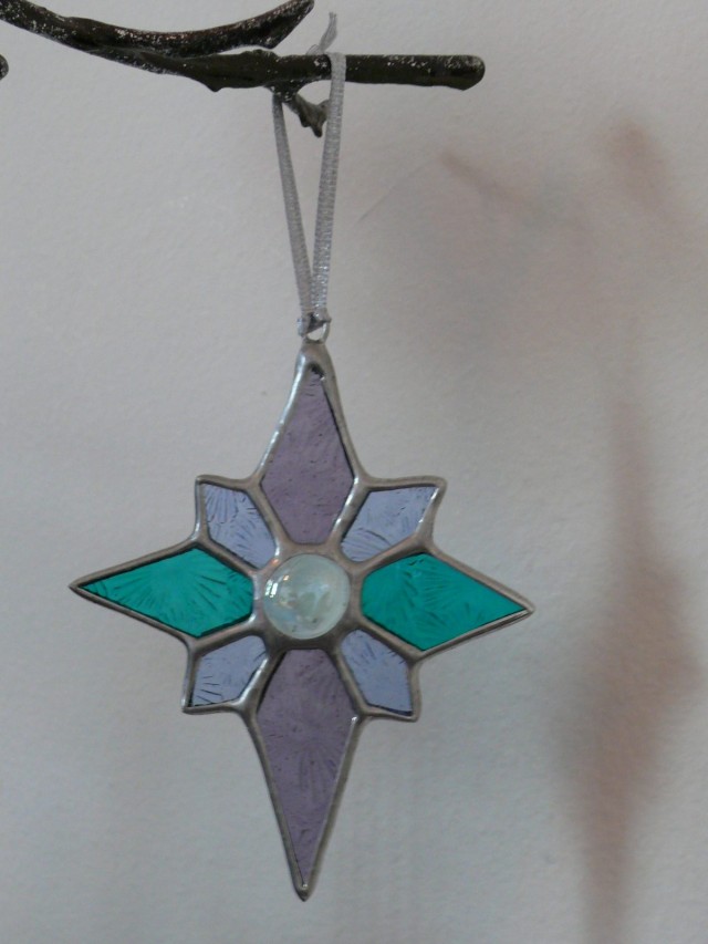 Star Christmas Decoration (teal,purple,blue)