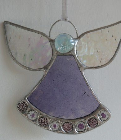 Angel Christmas Decoration Light Purple