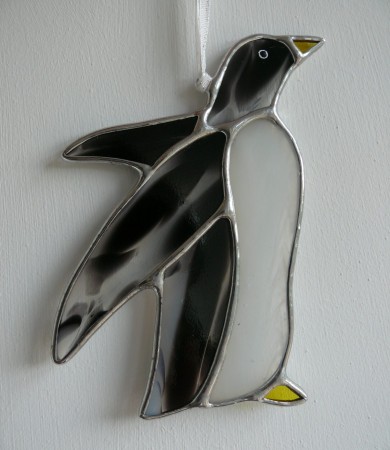 Penguin Stained glass Christmas Decoration
