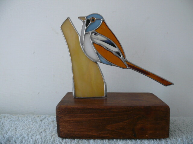 Bearded Tit on Wood