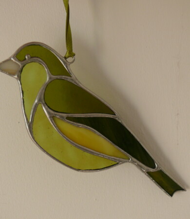 Greenfinch hanging decoration