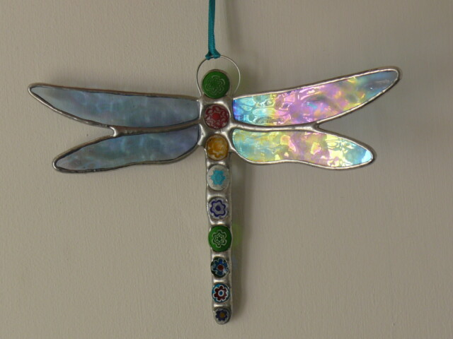 Dragonfly hanging decoration (lilac wings)