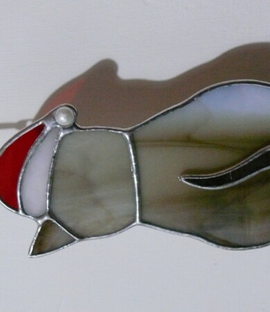 Christmas Cat decoration ( brown & white)