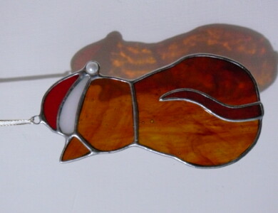 Cat Christmas decoration ( ginger)
