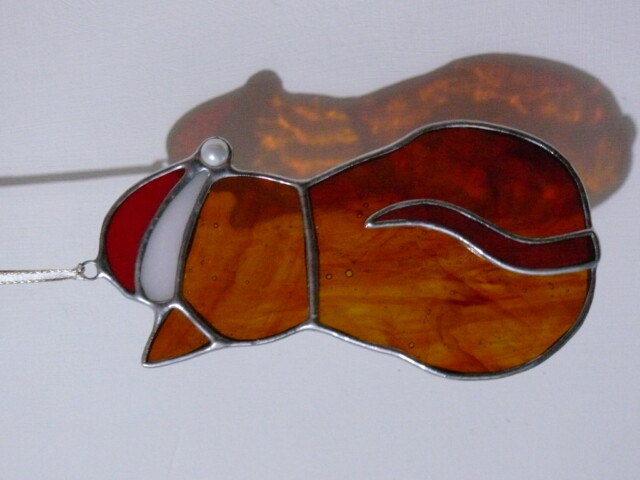 Cat Christmas decoration ( ginger)