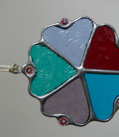 Scandi Hearts Decoration Multi